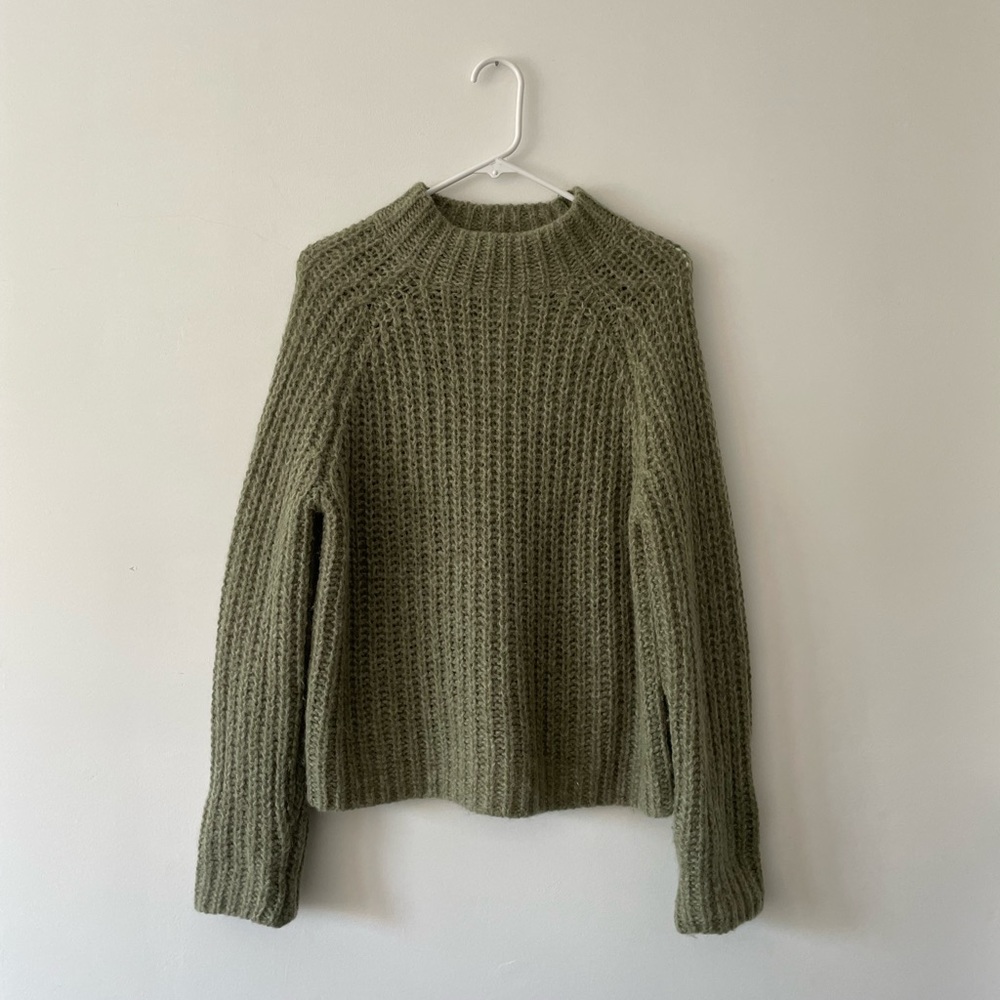 Vince Sage Green Cowl Neck Sweater - Picture 5 of 12